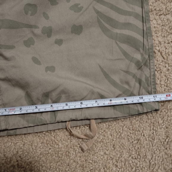 Engineered Garments Army Over Pant Made in USA Leaf Print Khaki - Picture 9 of 11